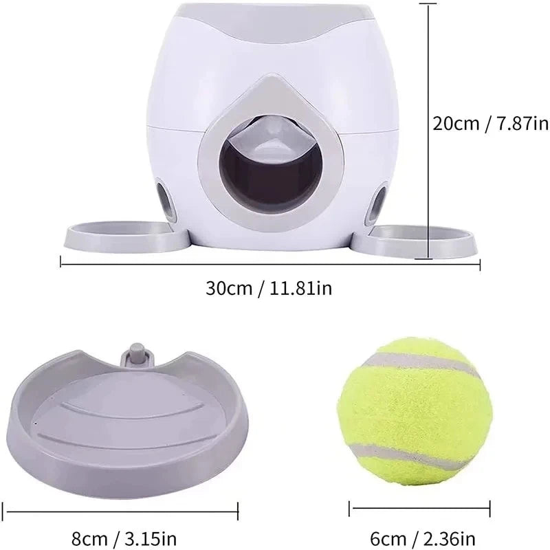 Automatic Pet Feeder Interactive Take Tennis Launcher Dog Training Toy Fun Ball Throwing Machine Teddy Corgi Shiba Inu Dog Toys