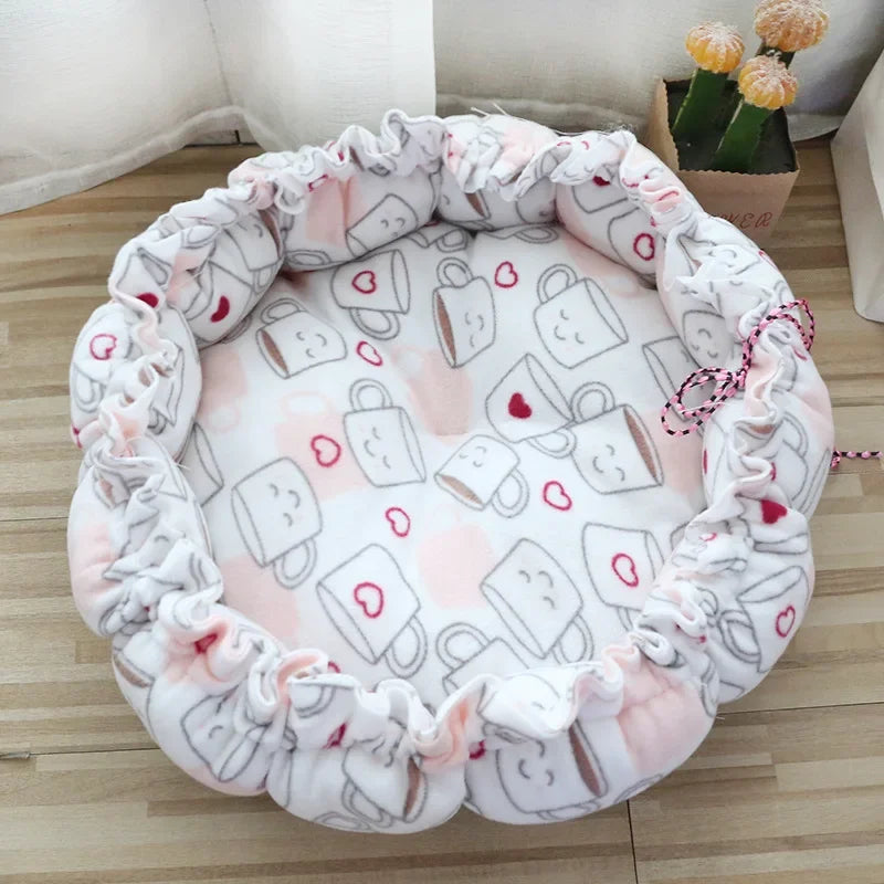 Dog Bed Small Medium Dogs Cushion Soft Cotton Winter Basket Warm Sofa House Cat Bed for Dog Accessories Pet Supplies