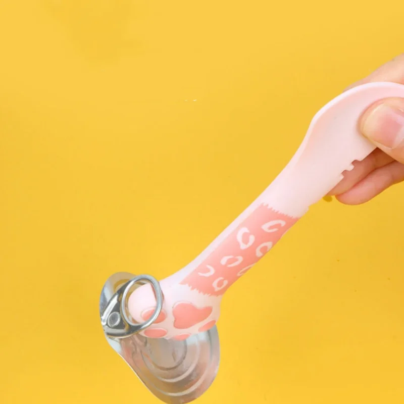 Multifunction Pet Canned Spoon Jar Opener Puppy Feeding Mixing Wet Dry Scoop Cat Dog Accessories Feeder Shovel Pets Tableware