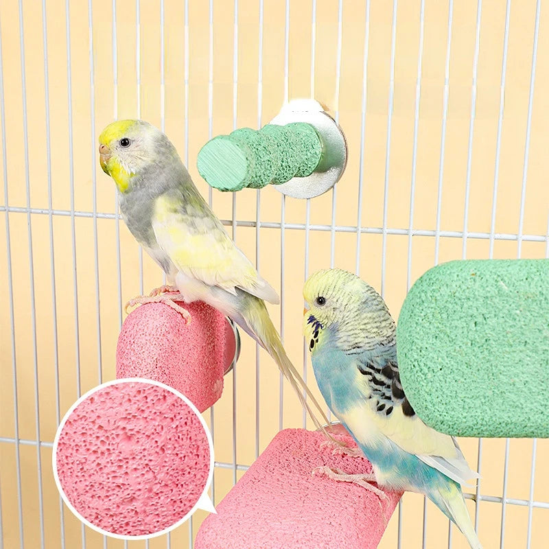 Bird Resin standing paw grinding sticks Nail Trimming Perch Paw Grinding Stick Bird Toys Parrot Grinder Parrot perch bird stand
