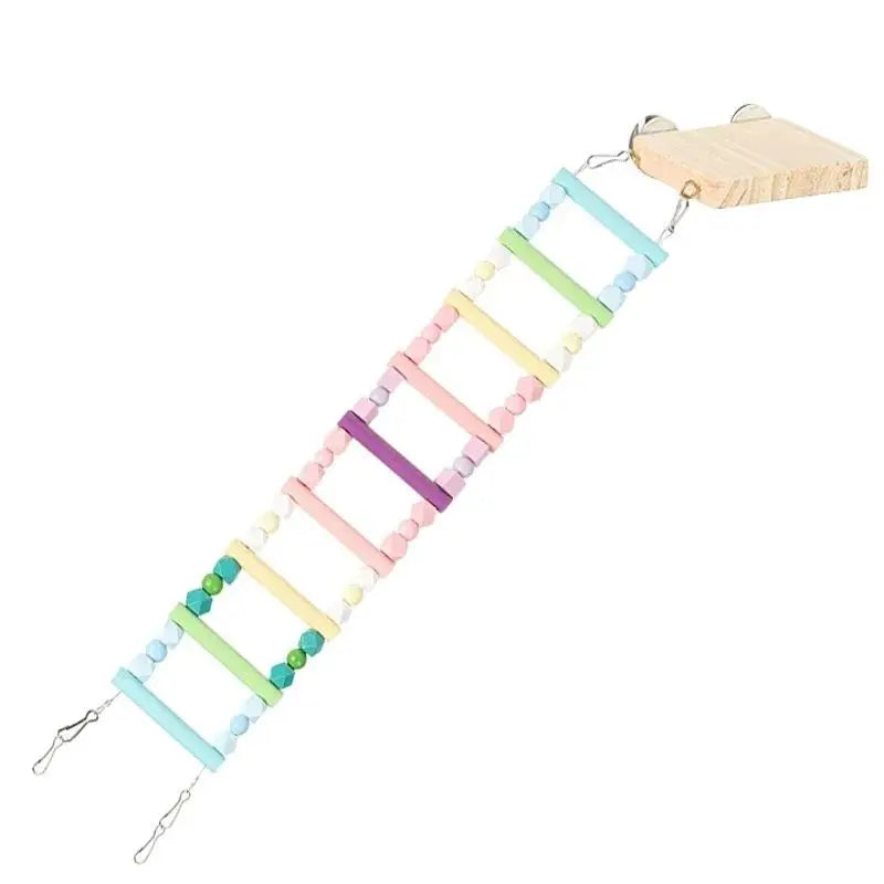 Bird Parrot Toys Ladders Swing Chewing Toys Hanging Pet Bird Cage Accessories Hammock Swing Toy for Small Parakeets