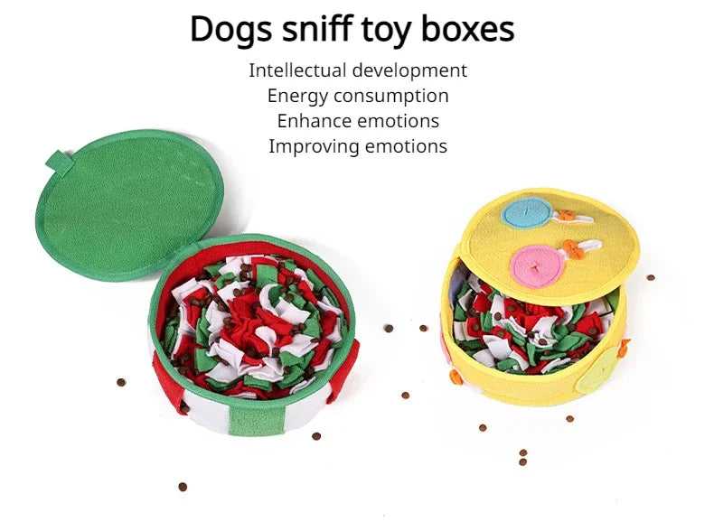 Dog Toys Sniffing Pad Slow Food Box Training Sniff Mat Dogs Release Stress Training Carpet Puppy Interactive Pet Christmas Gift