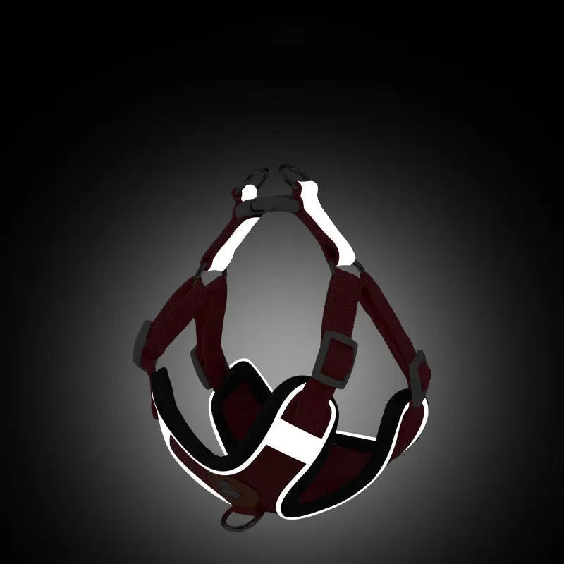 Dog Harness Leash Set Reflective Adjustable Dog Collar Dog Leash Small and Medium Dog Accessories Puppy Harness Pomeranian