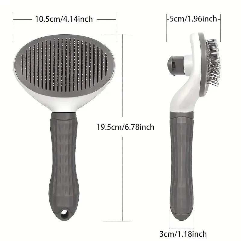 Pet Hair Remove Comb Self-cleaning Cat Slicker Brush Pet Waste Hair Comb For Cats Grooming Brushes Dog Combs Cat Accessories
