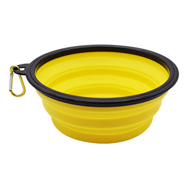 350ML Foldable Silicone Pet Bowl Portable Puppy Food Container Collapsible Feeder for Outdoor Camping Dog Accessories summer
