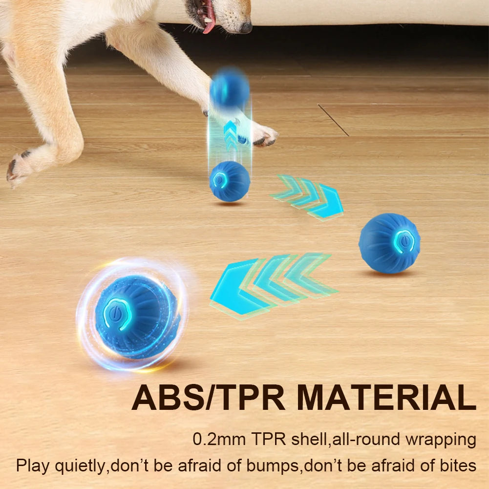 Smart Automatic Moving Bounce Rolling Ball 200mAh Automatic Rolling Cat Toys Electronic Rotating Cat Ball for Kitten Dog Playing