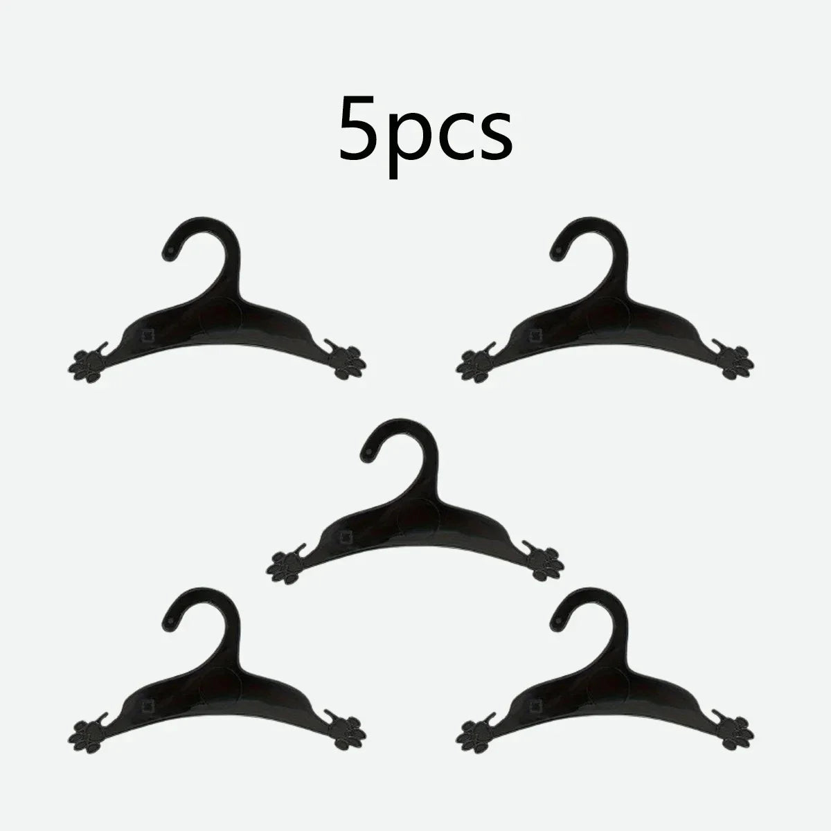 5pcs-Pets Dogs Cats Clothes Plastic Cute Paw Shape Hanger Dogs Clothes Storage Save Space Wardrobe Storage Rack Dog Accessories