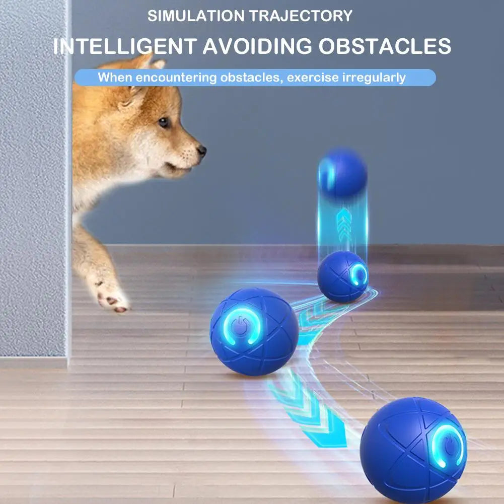 Smart Interactive Dog Toys for Aggressive Chewers Self Moving Interactive Dog Ball Automatic Vibrating Toy