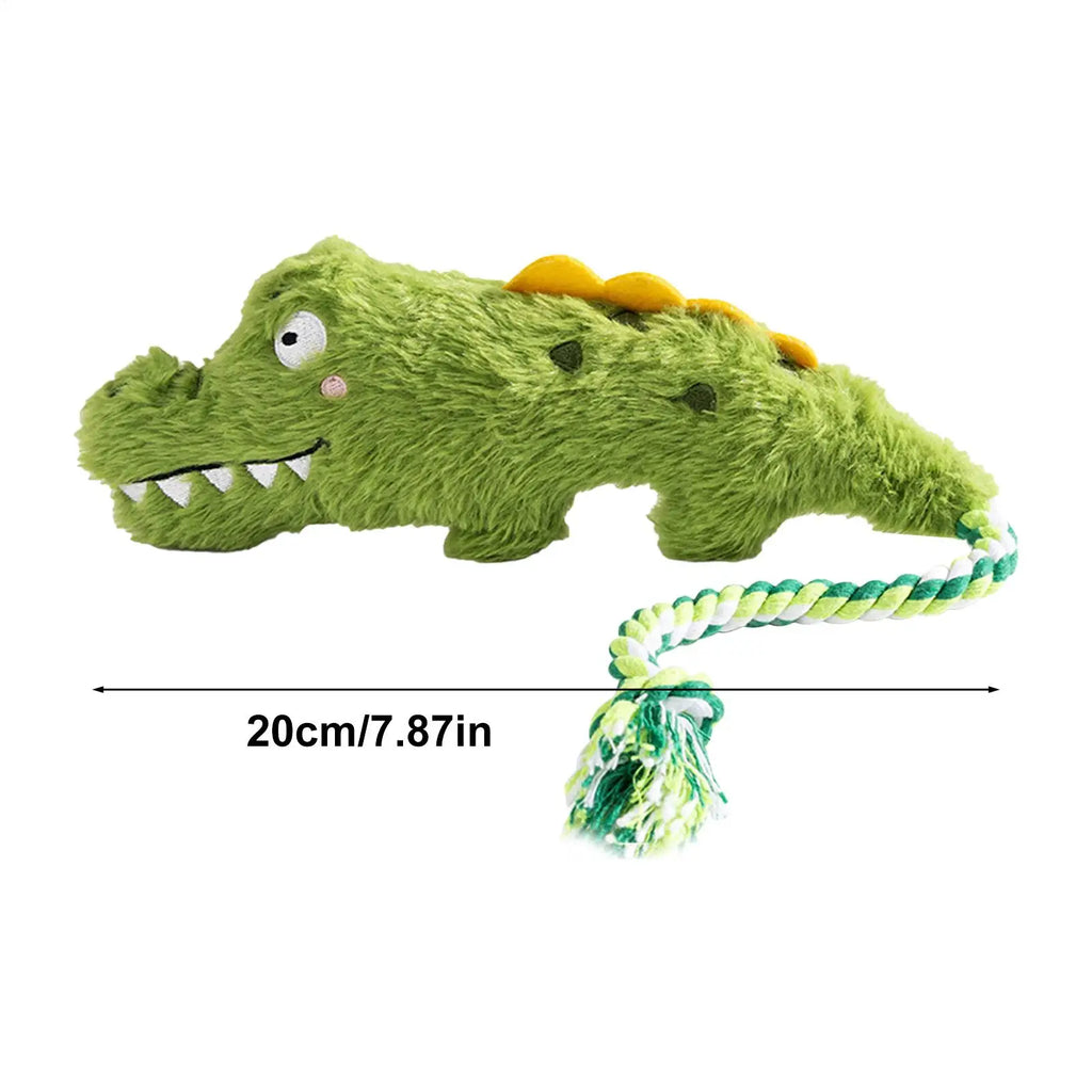 Plush Squeaky Dog Toys Crazy Zoo Plush Sound Toys Human Pet Interactive Tug of War Knot Bite-resistant Pet Toys Outdoor Funny