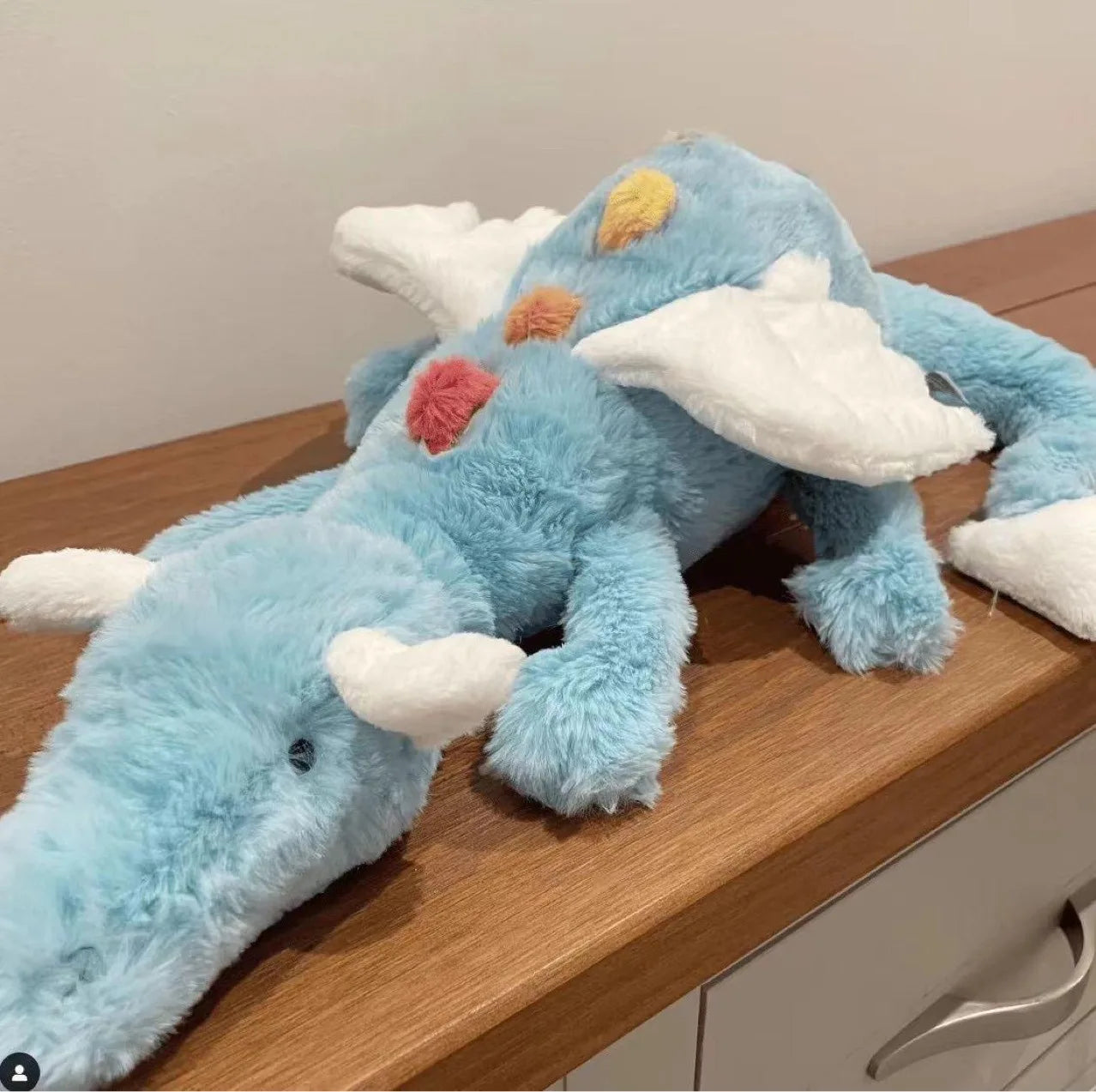New 50cm Interactive Snow Dragon Plush Pillow Pet Blue Golden Dragon Doll Cute Cat Toy For Children Play Home Ornaments Decor