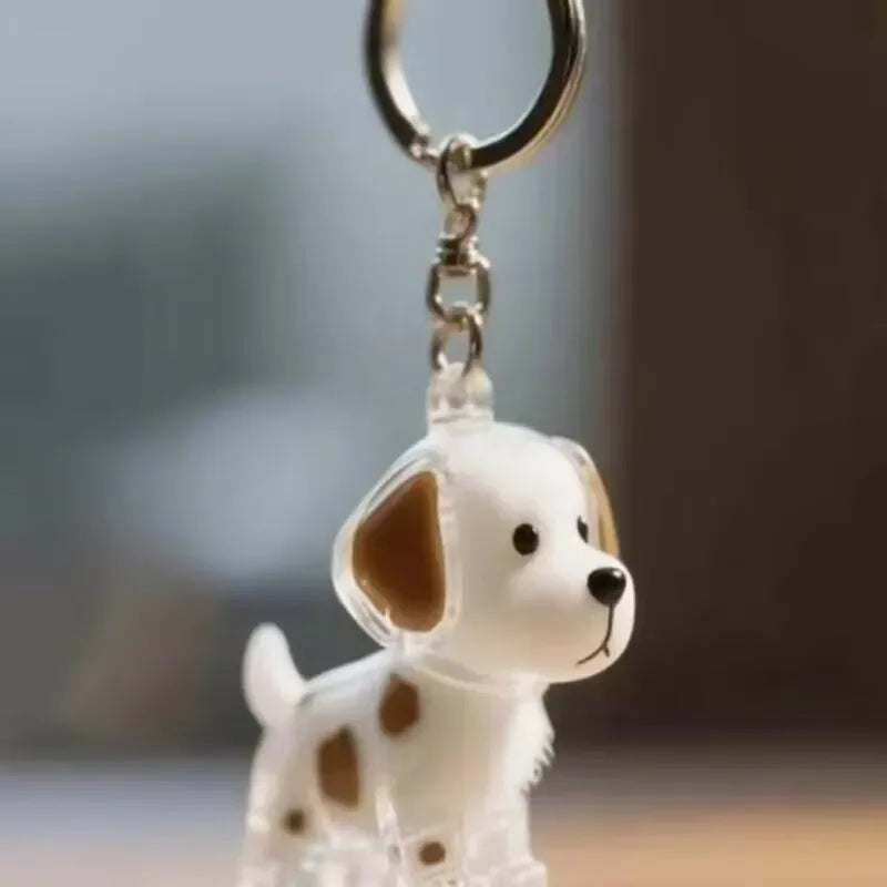 Dogs Hair Storage Pendant Cute Keychain Bag Pendant Couple Car Key Chains Jewelry Souvenir Collection Gift Decor Dog Accessories