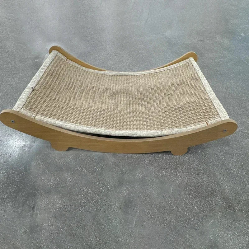 Cat Scratching Board Cat Toys Scratching Recliner Wooden Wear-resistant Scratch-resistant Post Wear-resistantcat scratcher Cats