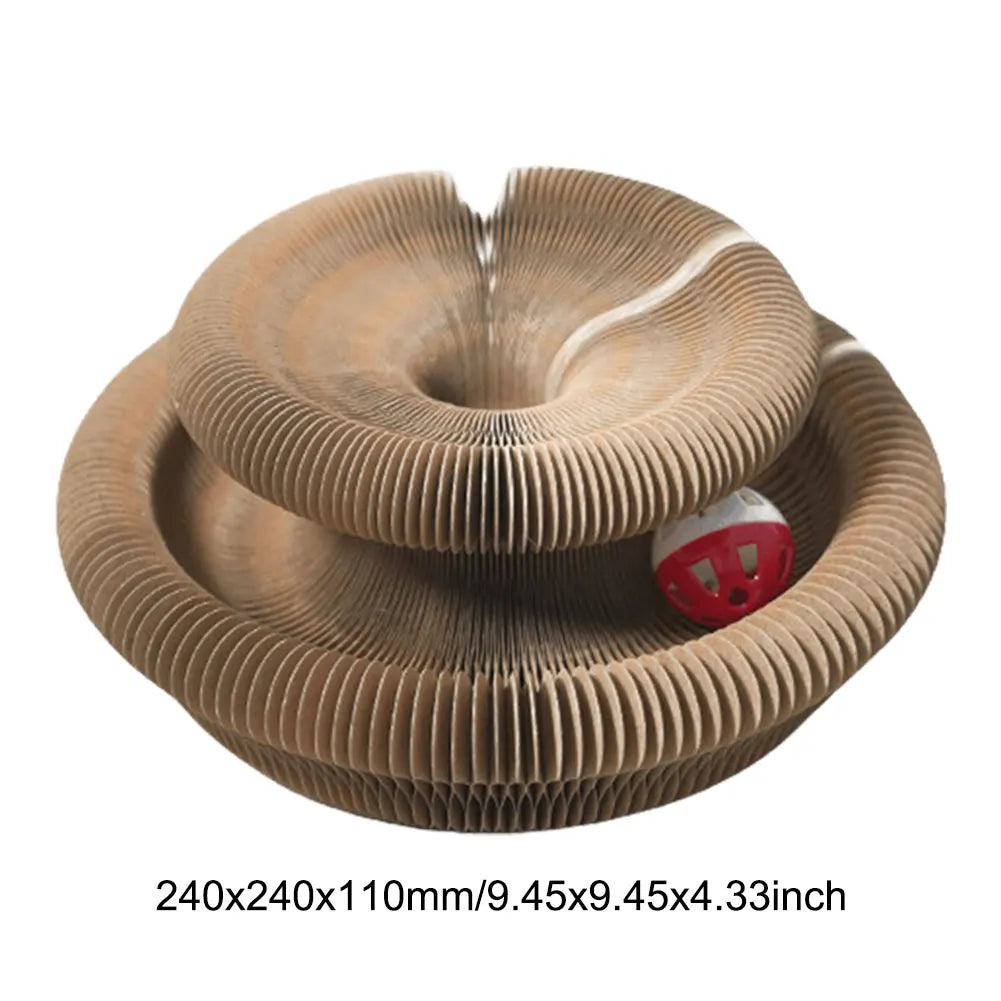 Magic Organ Cat Scratching Board Interactive Scratcher Cat Toy Foldable Cat Accordion Toy for Cats Grinding Claw Cat Accessories