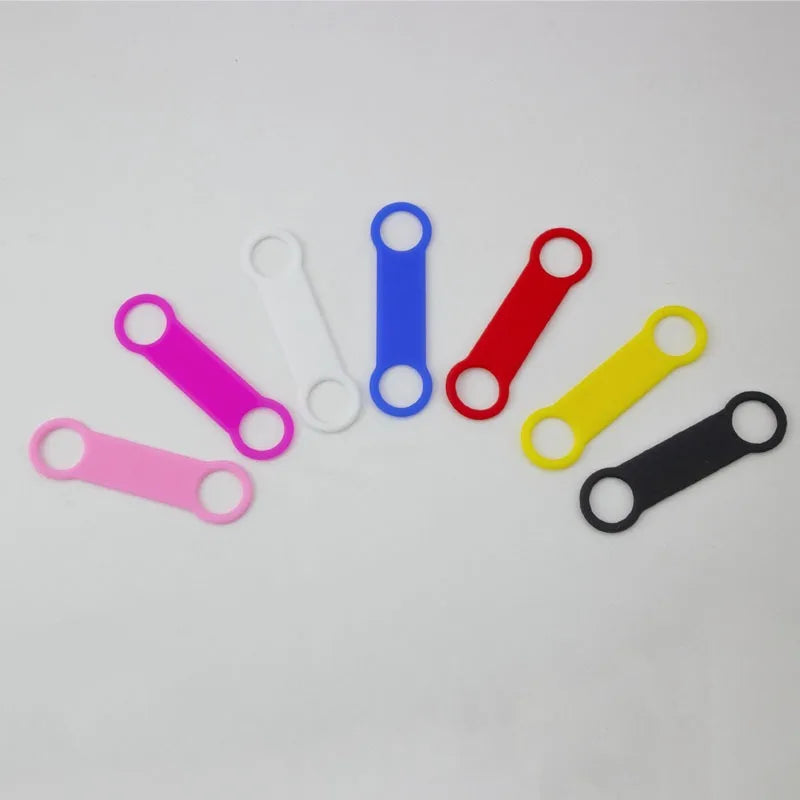 20Pcs Pet Dog Tag Silicone Blank Dog Accessories ID Tag Match With Dog Collar Anti-lost Pet Nameplate Tags Cat Tensile Rubber