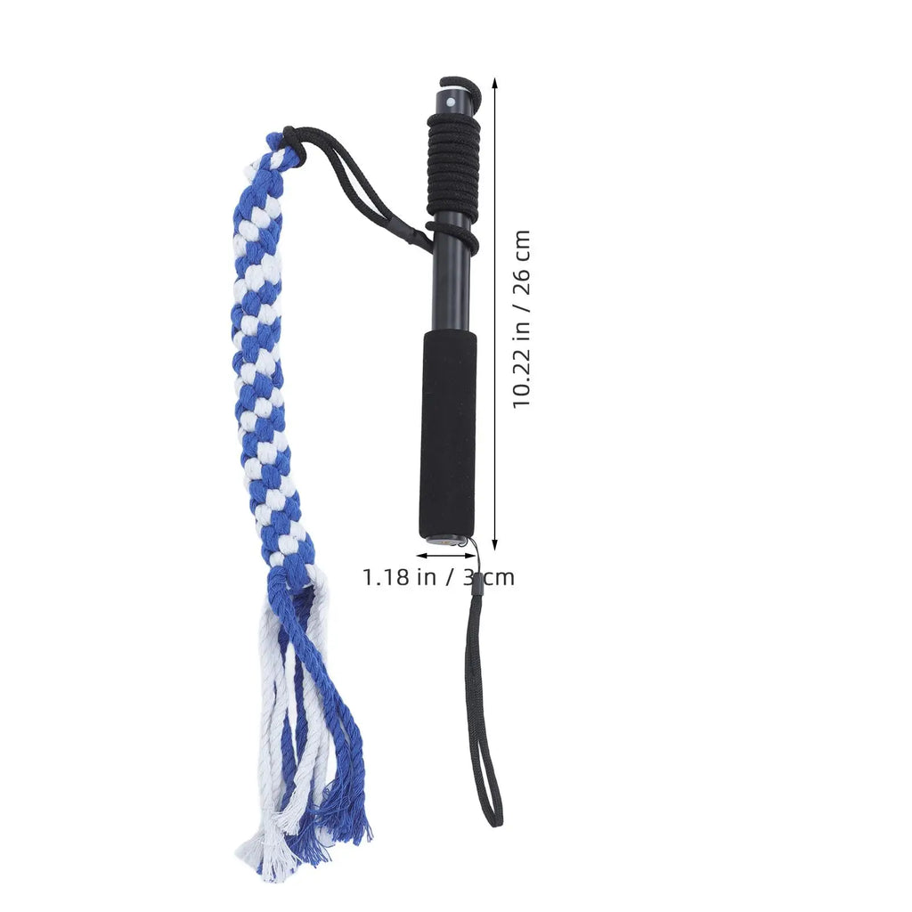 Interactive Dog Toys Extendable Flirt Pole Funny Chasing and Exerciser for Pets Size S (Black)