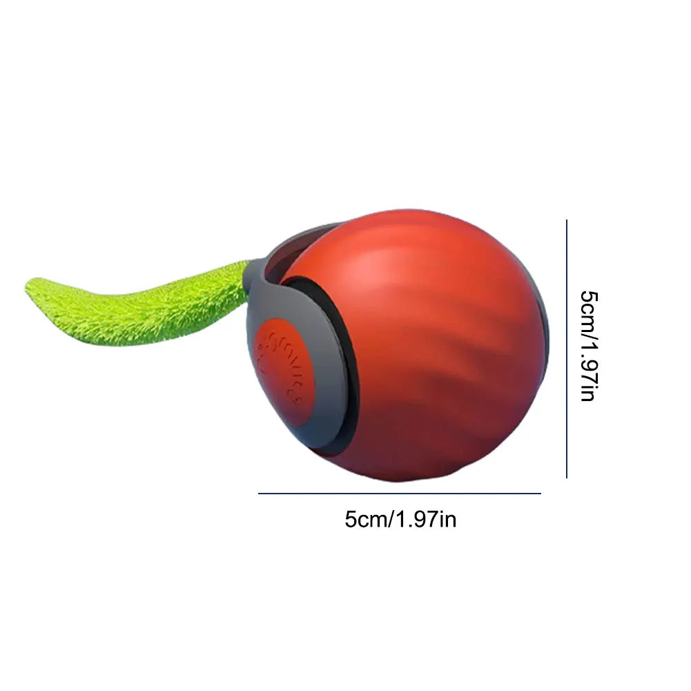 Automatic Moving Cat Toy Ball Smart Cat Toys Two Speed Adjustment Speedy Tail Cat Toy with Replacement Tail