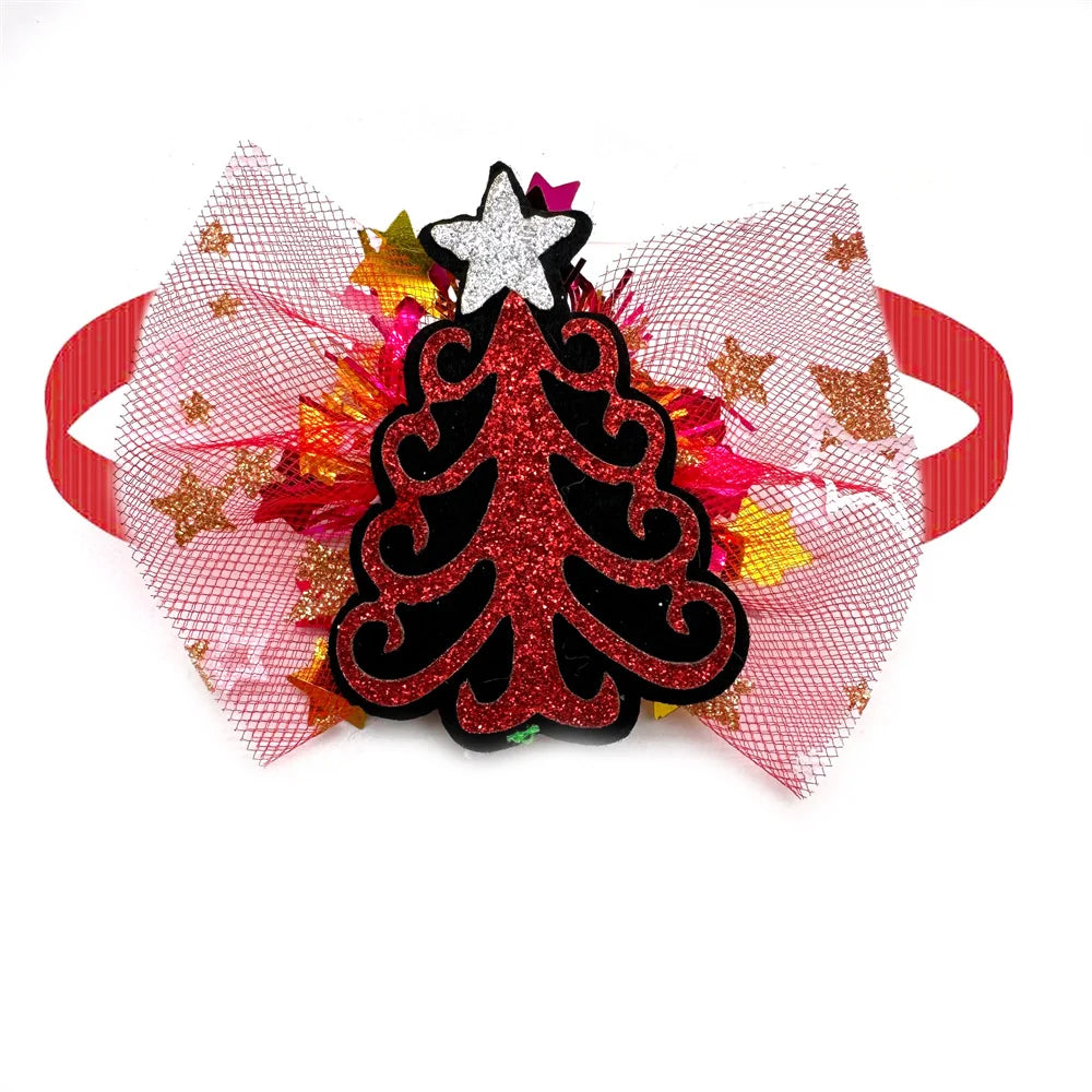50/100pcs Christmas Pet Dog Bow Ties Dog Fashion BowTies Adjustable Collar Dogs Pet Grooming Bows Dog Accessories for Small Dogs
