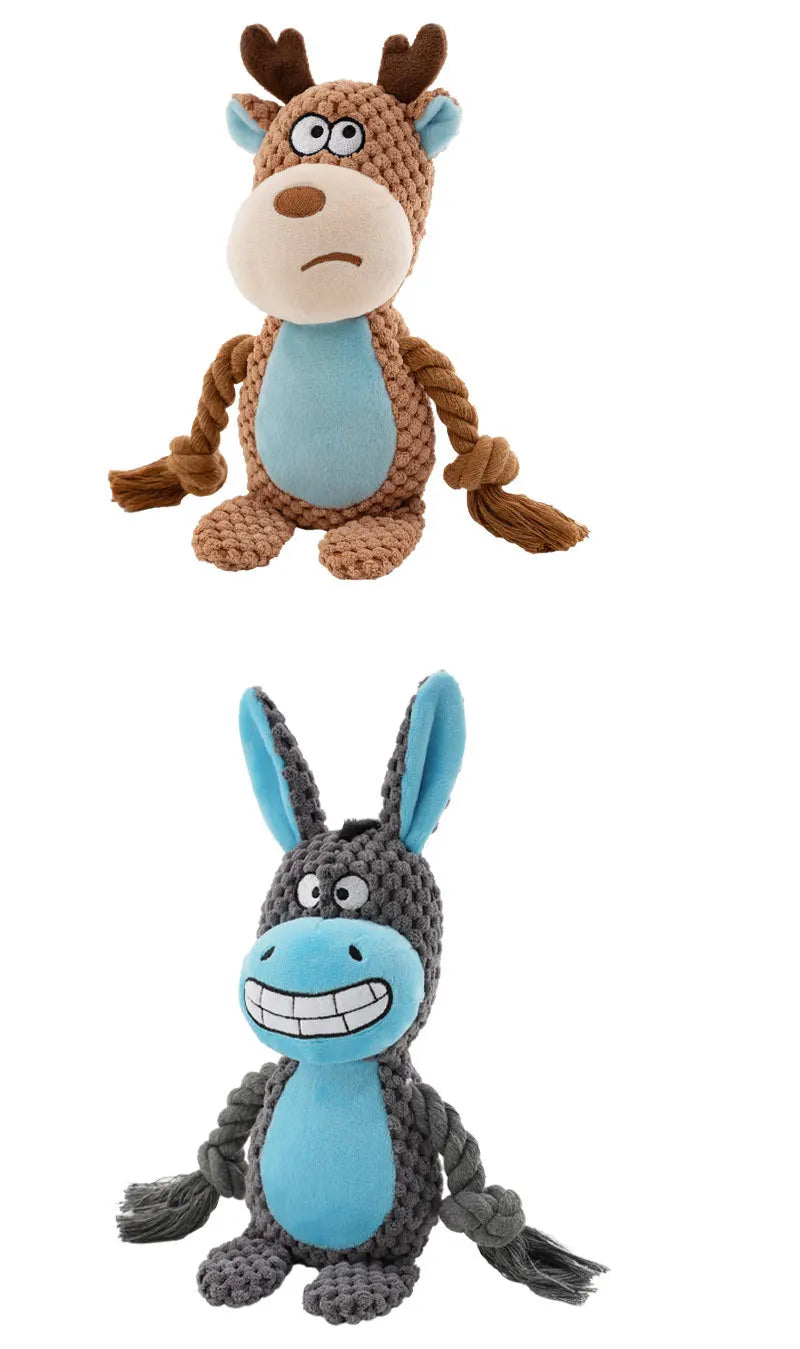 Quality Plush Dog Toys Chewy Squeaky Fun for All Breeds Durable Teething Options for Puppies Ideal for Small Medium Large Dogs