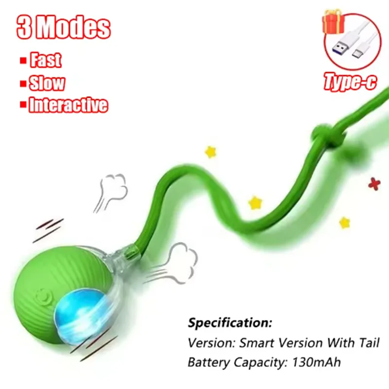 Hot intelligent interactive cat ball long-lasting and durable easy to clean intelligent obstacle avoidance pet dog toys