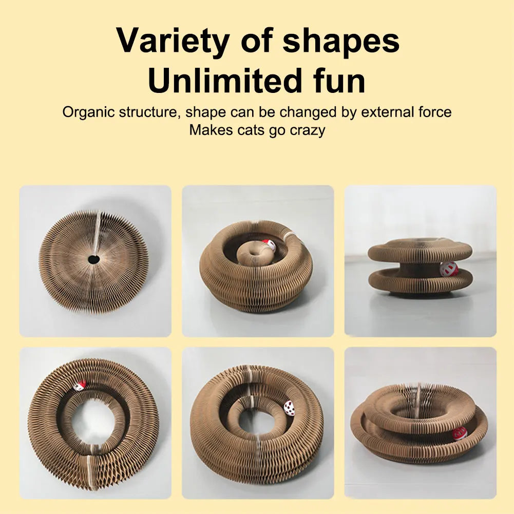 Magic Organ Cat Scratching Board Interactive Scratcher Cat Toy Foldable Cat Accordion Toy for Cats Grinding Claw Cat Accessories