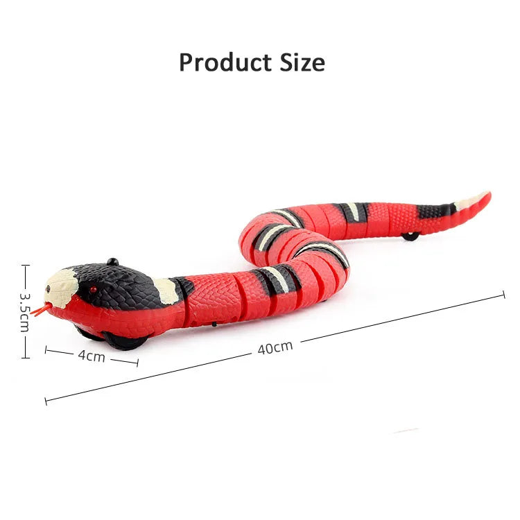 Pet Cat Toys Interactive Smart Sensing Snake TeaseToys Automatic Sensing Intelligent Obstacle Avoidance Indoor Play Cat Supplies