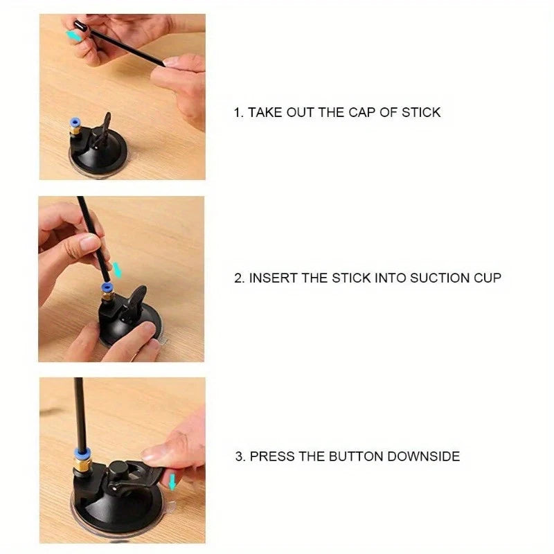 Cat Toys Interactive Funny Cat Feather Wand Suction Cup Ball Feathers Replacements with Bells for Indoor Cats Kitten Exercise