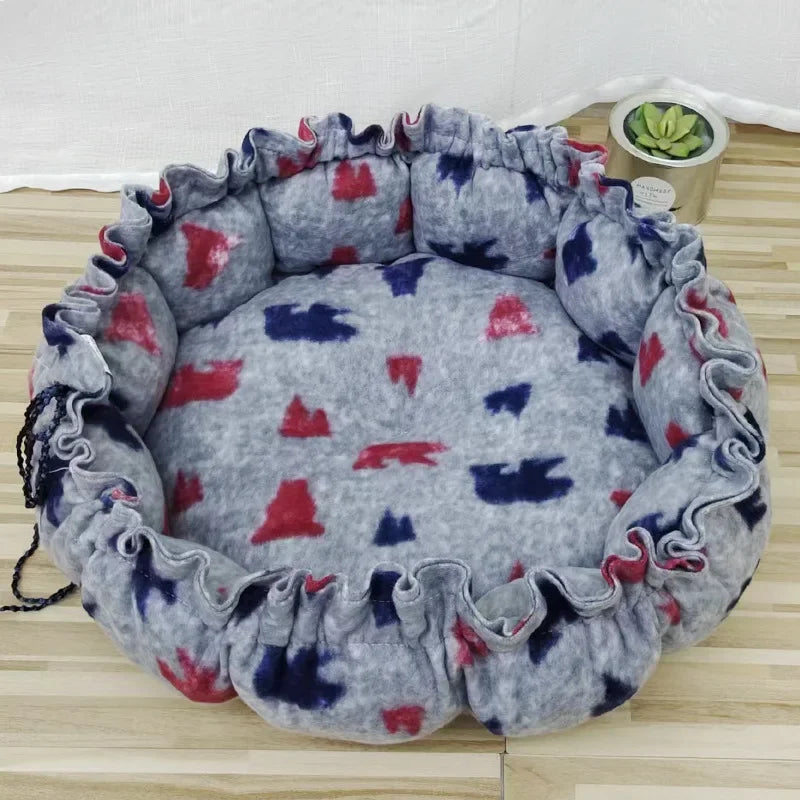 Dog Bed Small Medium Dogs Cushion Soft Cotton Winter Basket Warm Sofa House Cat Bed for Dog Accessories Pet Supplies