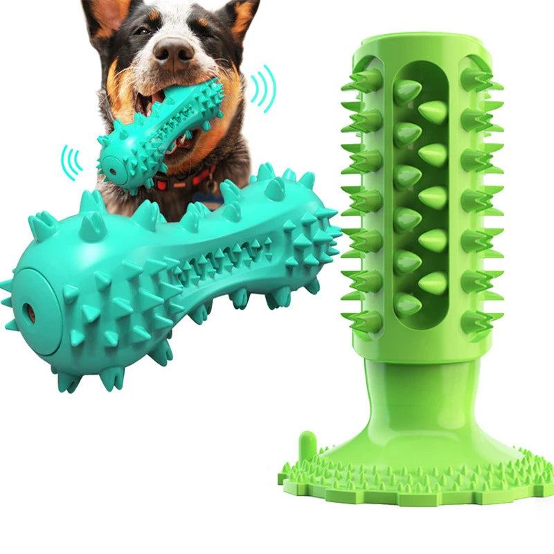 Rubber Dog Chew Toy Teeth Cleaning Pet Toothbrush Chewing Stick Toys for Dog Chew Toy Elasticity Soft Pet Tooth Cleaning