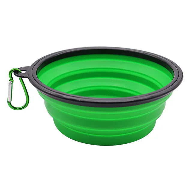 350ML Foldable Silicone Pet Bowl Portable Puppy Food Container Collapsible Feeder for Outdoor Camping Dog Accessories summer