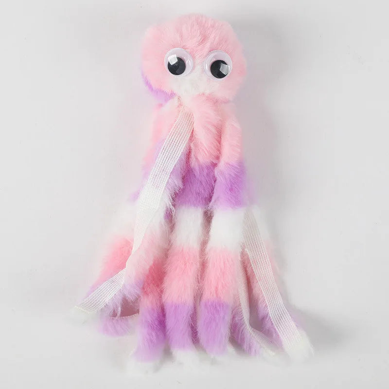 Cat Toy Cute Octopus Plush Toy Bite Resistant Teeth Interactive Play Pet Supplies Cat Dog Toys Octopus Boredom Relief Cat Toys
