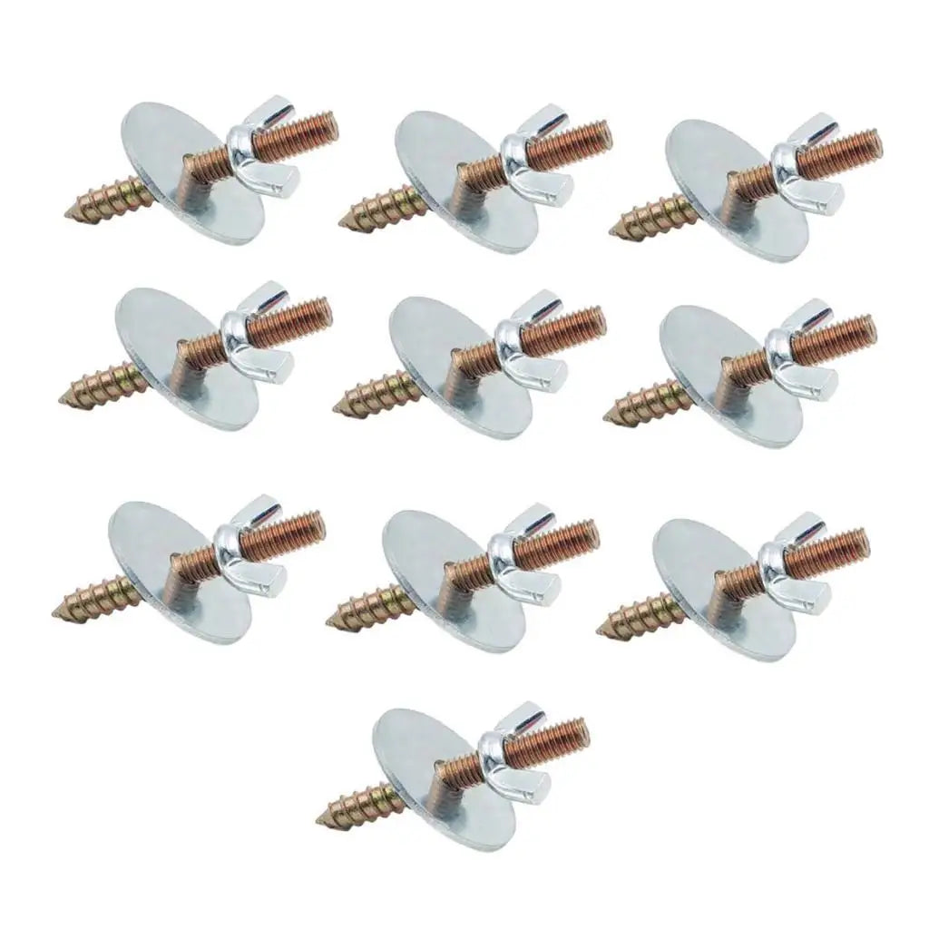 10x Bird Cage Perch Screws and Nuts Screw Nut with Gaskets for Parrot Stand Building Wood Birds Perch Parrot Toys Bird Stand