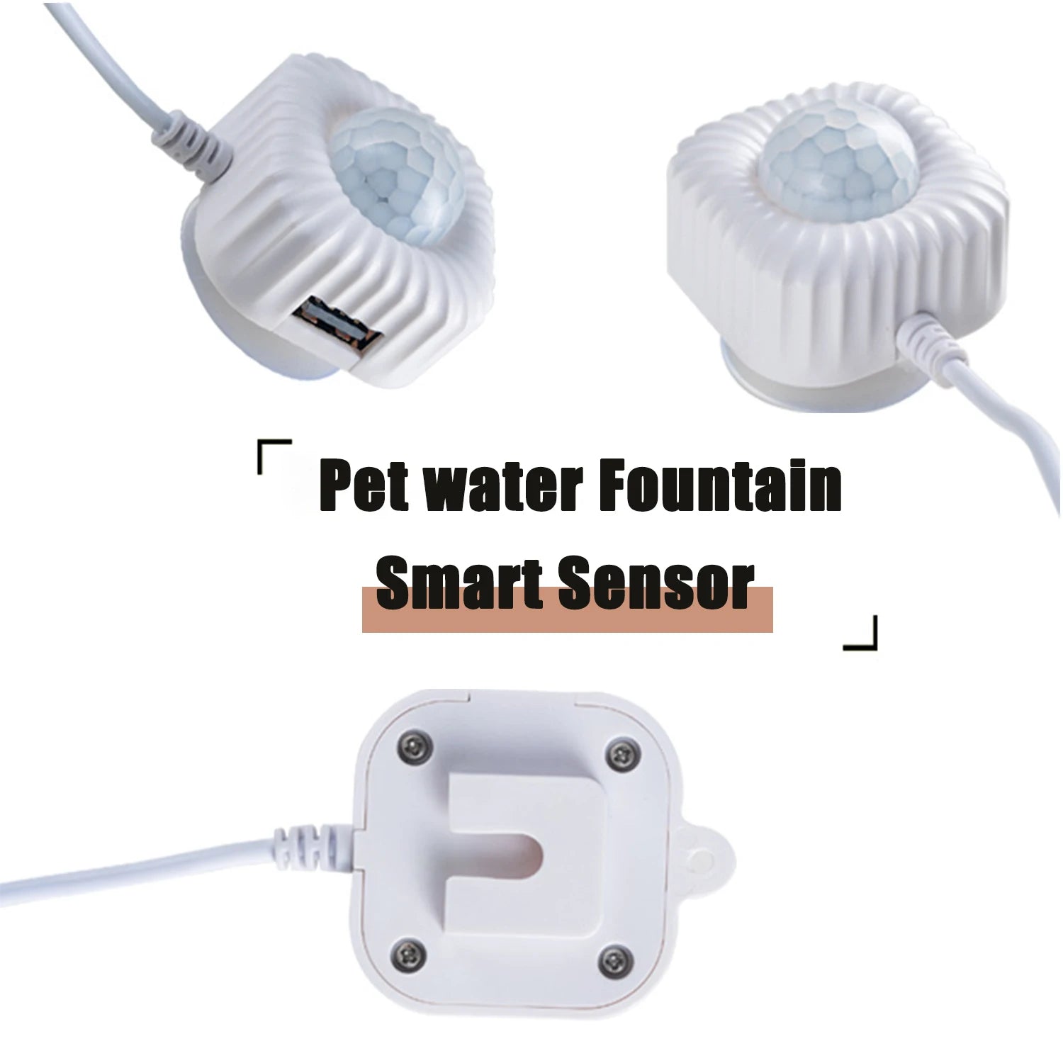 Cat Water Fountain Universal Infrared USB Powered Detector Dog Cat Accessories Automatic Home Pet Water Dispenser Motion Sensor