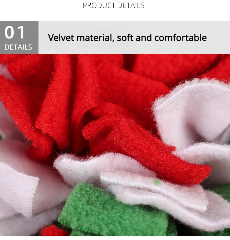 Dog Toys Sniffing Pad Slow Food Box Training Sniff Mat Dogs Release Stress Training Carpet Puppy Interactive Pet Christmas Gift