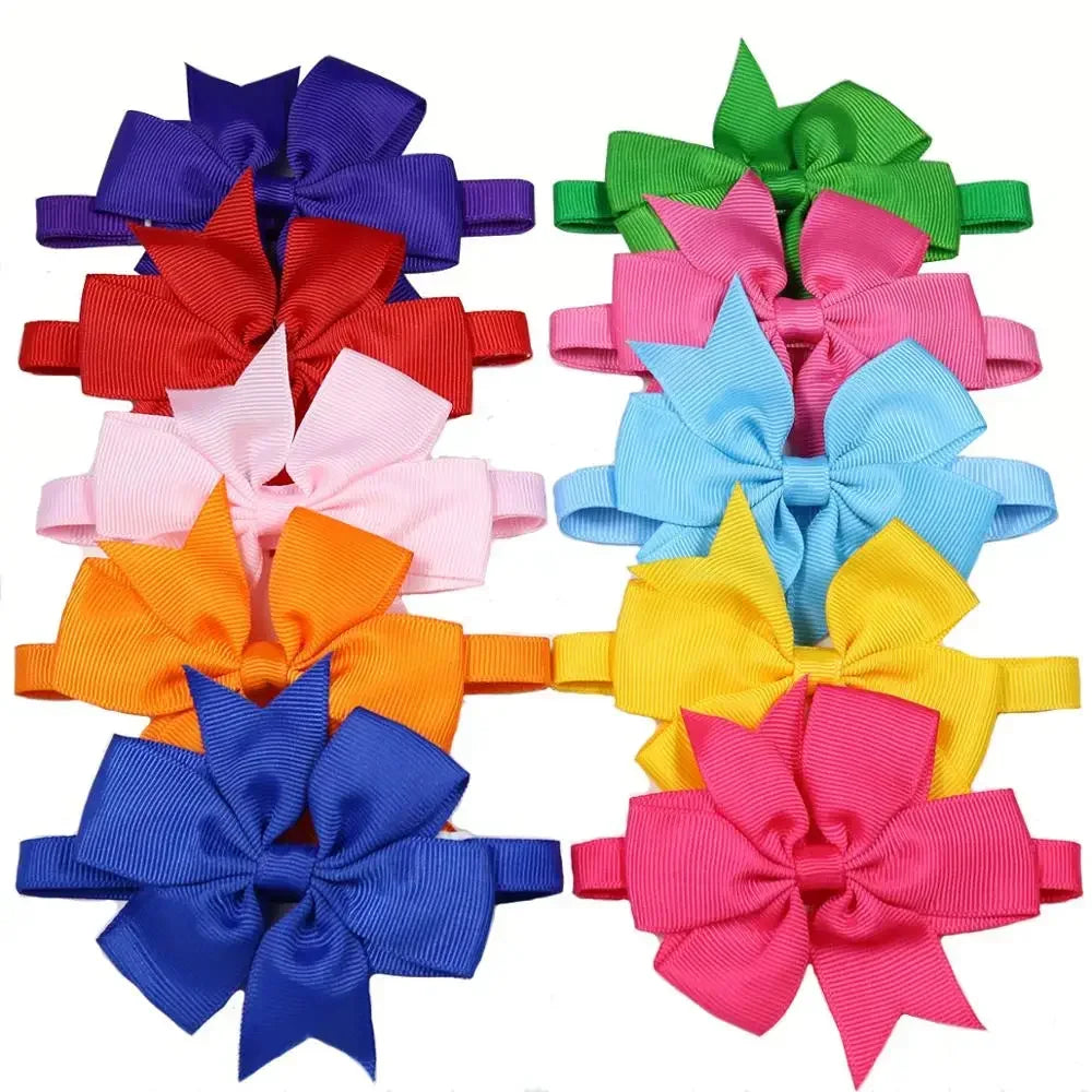 20pcs Halloween Dog Accessories Pet Cat Dog Bowtie Cute Pet Dog Party Holiday Grooming Products Christmas Bow Tie for Dogs