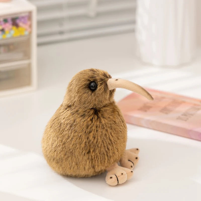 12/28CM Simulation Brown Kiwi Plush Toys Soft Stuffed Animal Doll Lifelike Bird Toys Kiwi Pillow Gifts