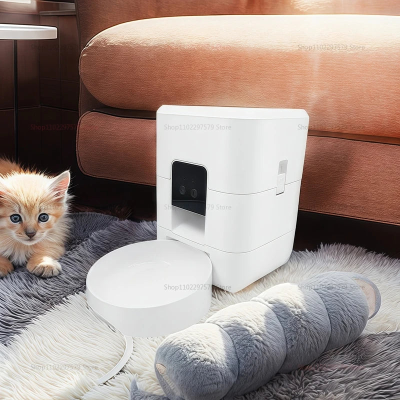 2025 New 2L Automatic Pet Feeder WiFi Smart Cat Dog Food Dispenser with Regular And Quantitative Feeding Of Pets Cat accessories