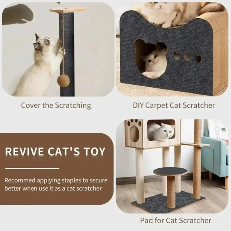 Self-adhesive Anti Cat Scratch Sofa Cats Scratch Board Sofa Protection Paws Sharpen Trimmable Carpet Cats Scratch Board Cat Toys