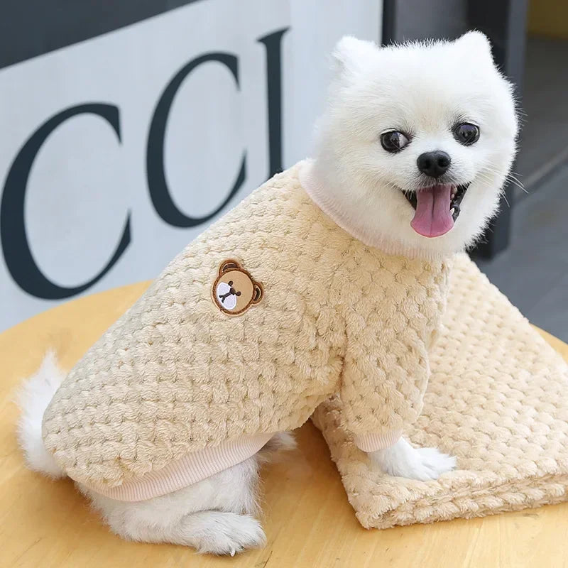 Small Dog Clothes Autumn Winter Puppy Warm Coat Small Medium Dog Cat Pullover Chihuahua French Bulldog Clothes Dog Accessories