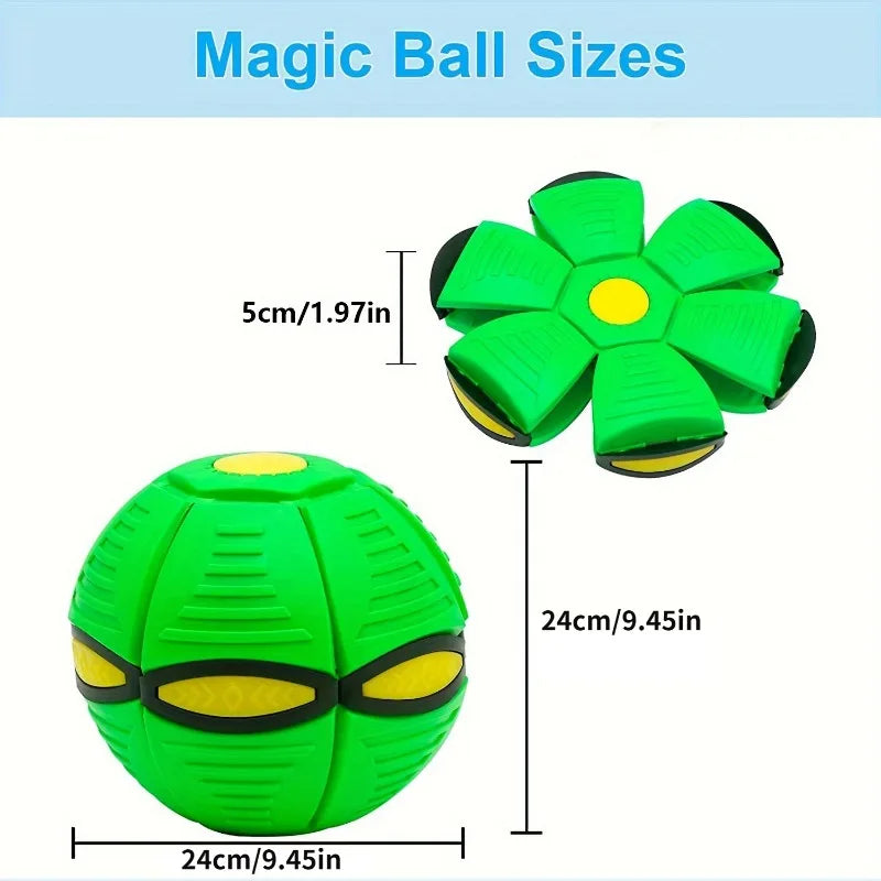 Pet Toys Interactive UFO Ball Dog Toys Magic Funny Pet Toys UFO Outdoor Training Toys Dog Accessories Step on Deformable Ball