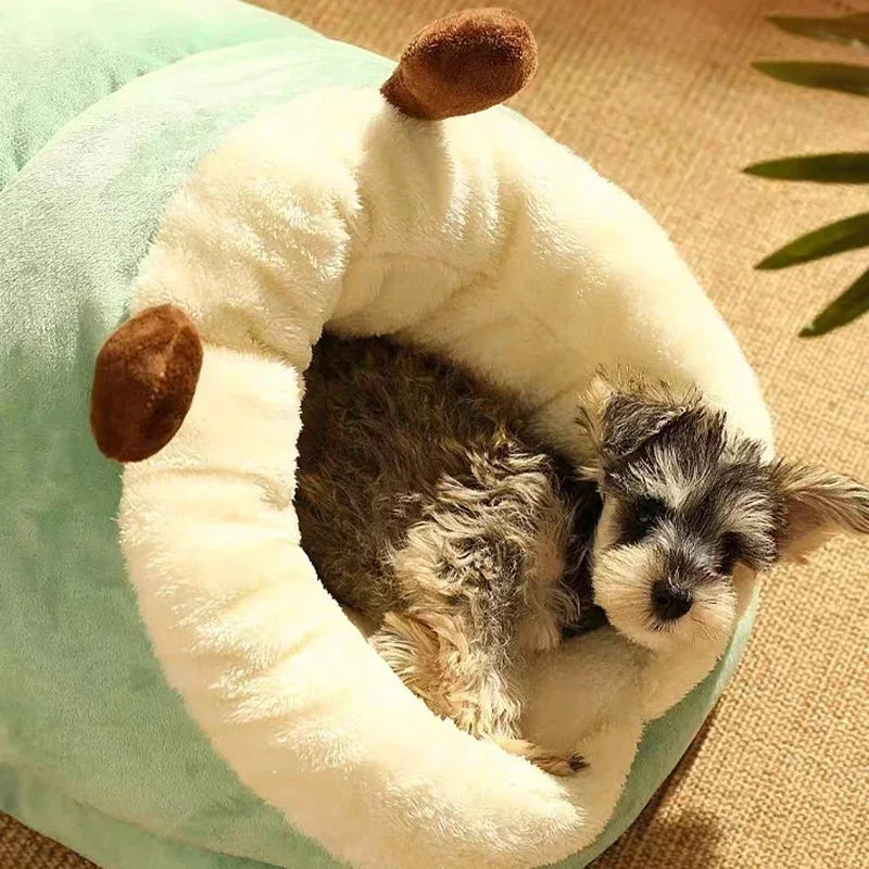 Winte Soft Bed Sofa Warm Plush Pet Kennel for Small Medium Dogs Cats Teddy Sleeping Nest Cozy Puppy Cave House Dog Accessories