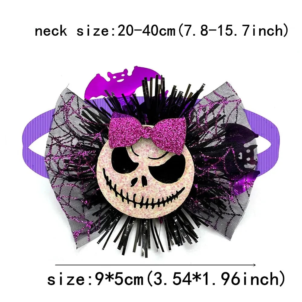 30/50pcs Halloween Dog Bow Ties for Small Dog Fashion Bow Ties Collar Pets Grooming Products Dog Accessories for Small Dogs