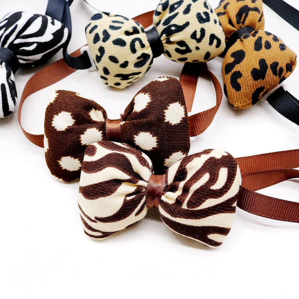 50PCS Small Dog Cat Bow Tie For Dogs Puppy Grooming Fashion Pet Dog Cat Bowties Collar Dog Accessories For Small Dogs