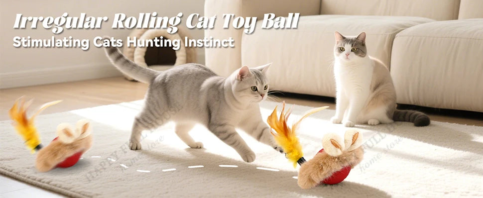 3 in 1 Cat Toy Interactive Ball for Indoor Cat  Game Toys, Cat Toys Electric, Automatic Cat Toy, Cat Toys Moving