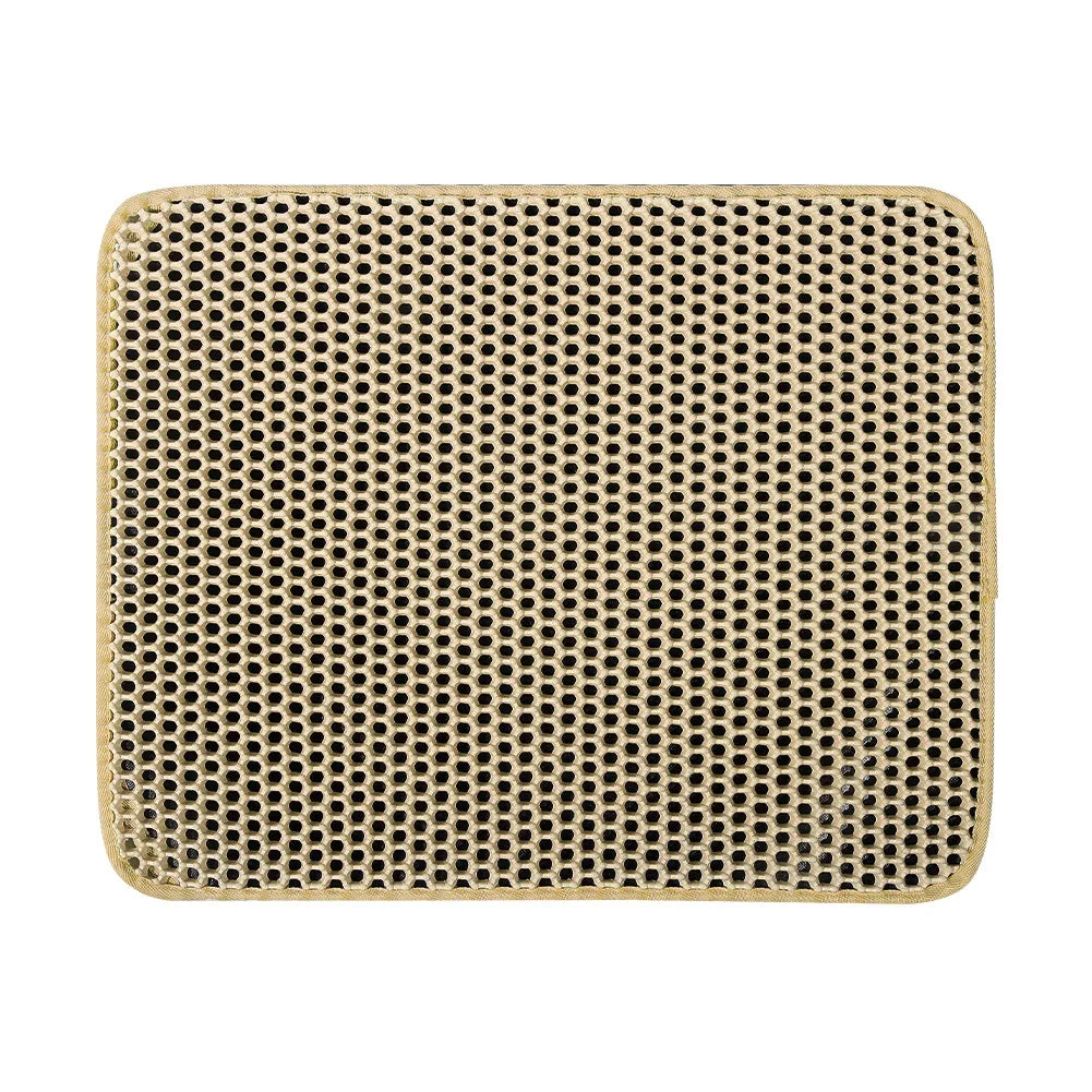 Waterproof Double Layer Cat Litter Mat Cat Litter Box Mat Cats Sand Removal Pad Bed Mat Pet Clean Pad Cat Accessories 5 Sizes