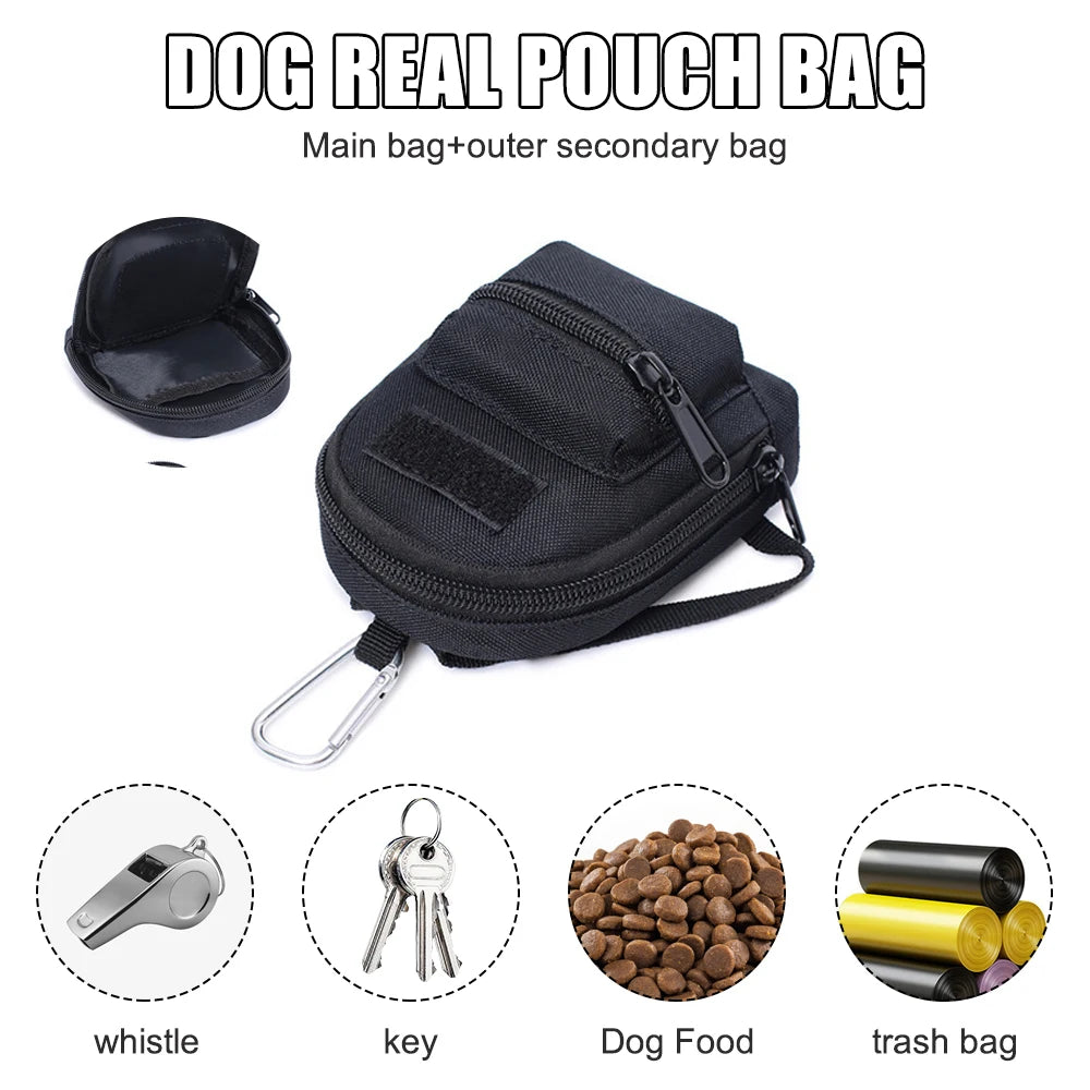 Portable Dog Treat Bag Tactical Pet Training Treat Snack Bait Feed Pocket Durable Pocket Snack Reward Waist Bag Dog Accessories