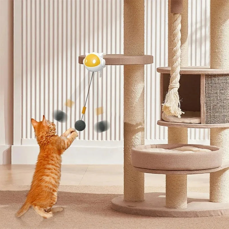 Automatic Lifting Cat Toy Ball Interactive Cat Ball Toy Electric Lifting Pet Toy Smart Pet Cat Ball Toys Cat Accessories