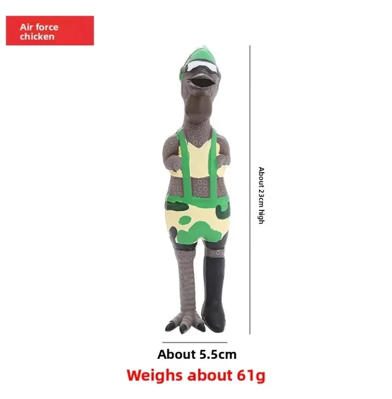 Squeaky Latex Chicken Dog Toys Funny Pirate Soldier Chef Bikini Shapes Loud Scream Chew Toy Pets Squeaky Latex Chicken Toy