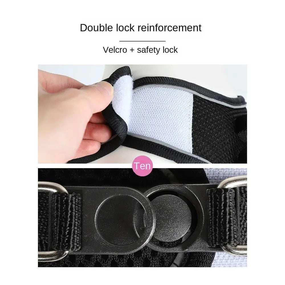 Cat Accessories Breathable Dog Harness Leash Adjustable Anti slip Cat Harnesses Vest Soft Bow Pet Chest Harness for Small Dogs