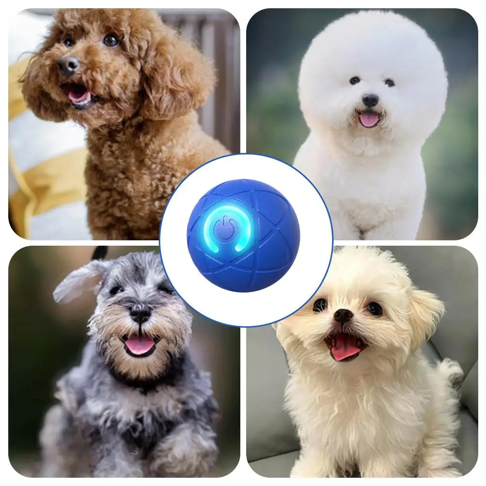 Smart Interactive Dog Toys for Aggressive Chewers Self Moving Interactive Dog Ball Automatic Vibrating Toy