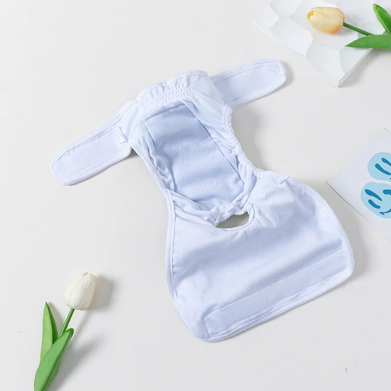 Washable Dog Diapers Female Cute Fruits Print Adjustable Puppy Shorts Dog Clothes Dog Physiological Pants Pet Dog Accessories